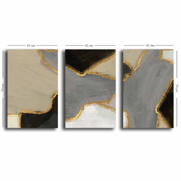 Wallity Conjunto de 3 Lienzos Decorativos Multicolor 45 x 70 cm